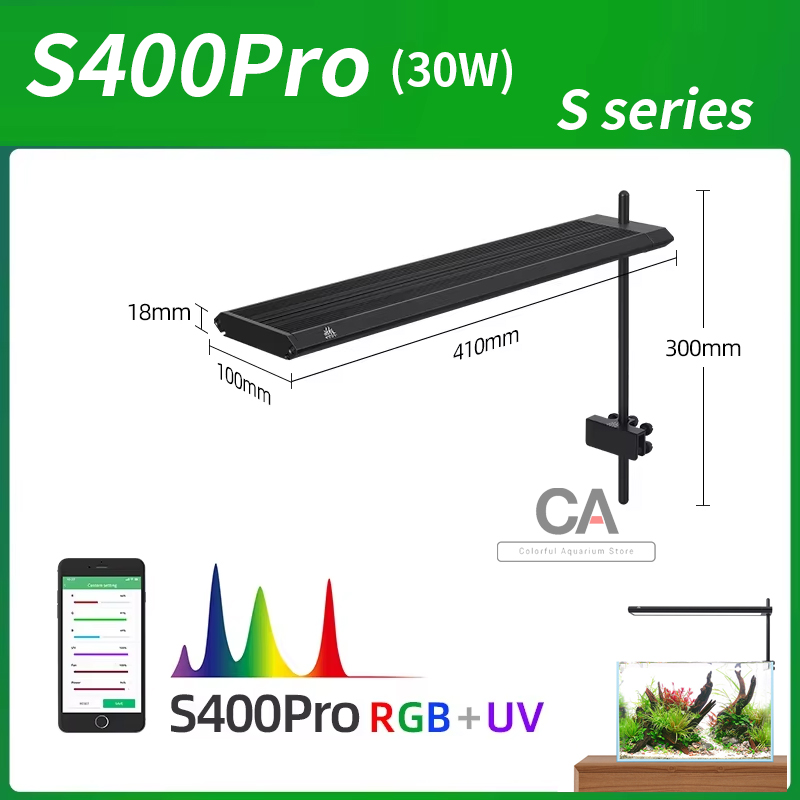 Planted Aquarium Aquascape - WEEK AQUA S Series RGB+UV Full