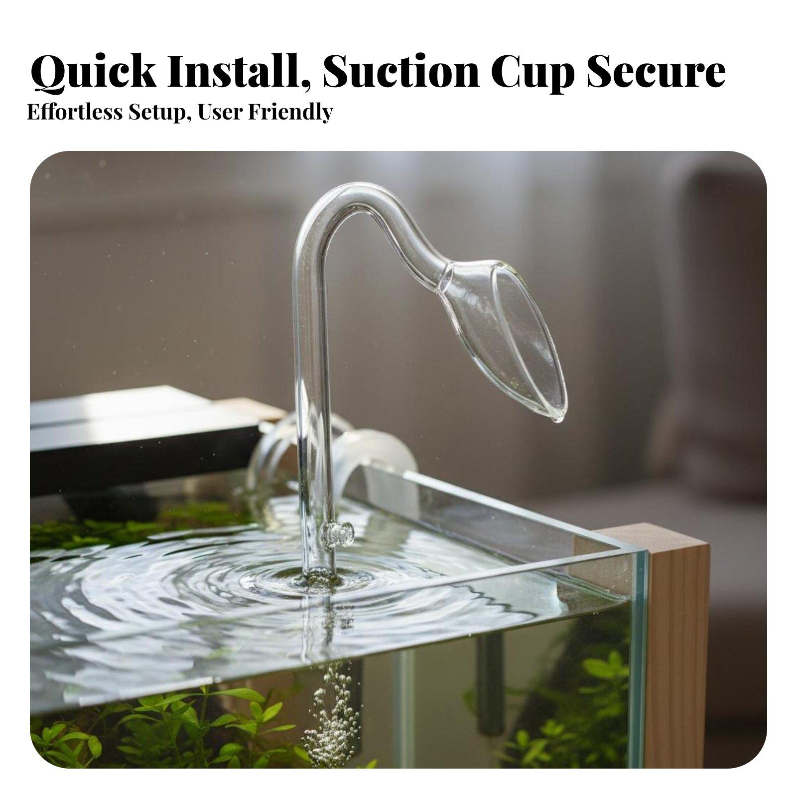 Glass Lily Pipe Aquarium Surfa - Aquarium Planted Tank Filter recension och pris