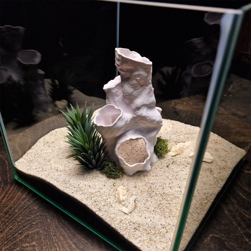 Hot Sale 3D Printed Coral Tunn - Planted Aquarium For Betta recension och pris