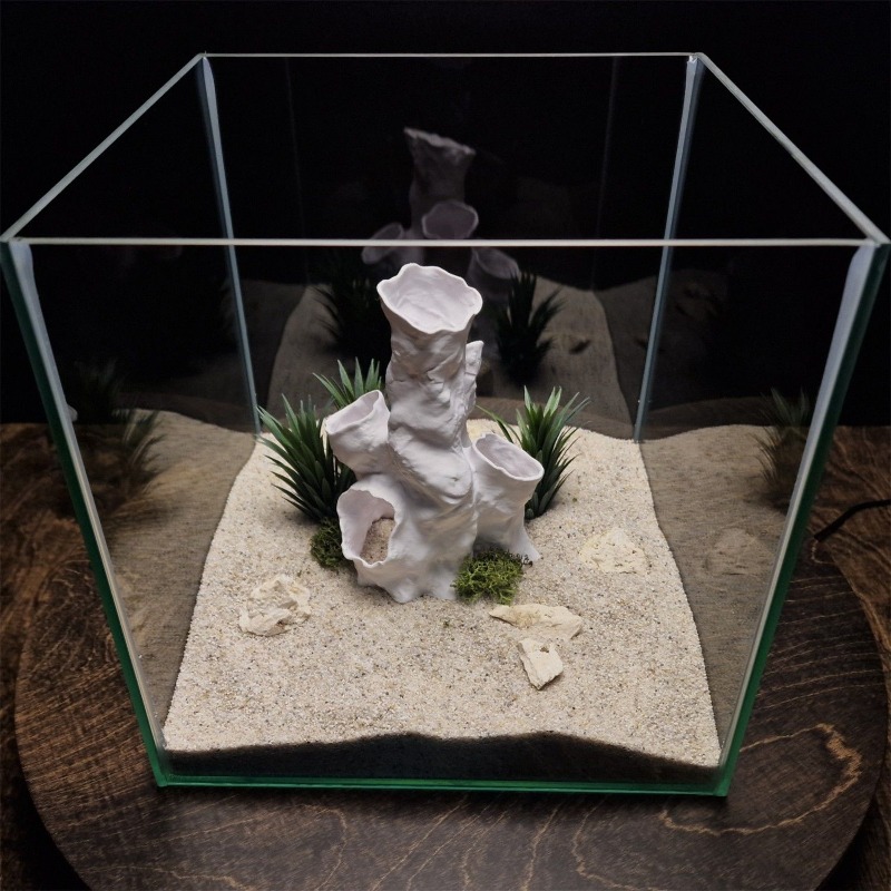 Hot Sale 3D Printed Coral Tunn - Planted Aquarium For Betta recension och pris