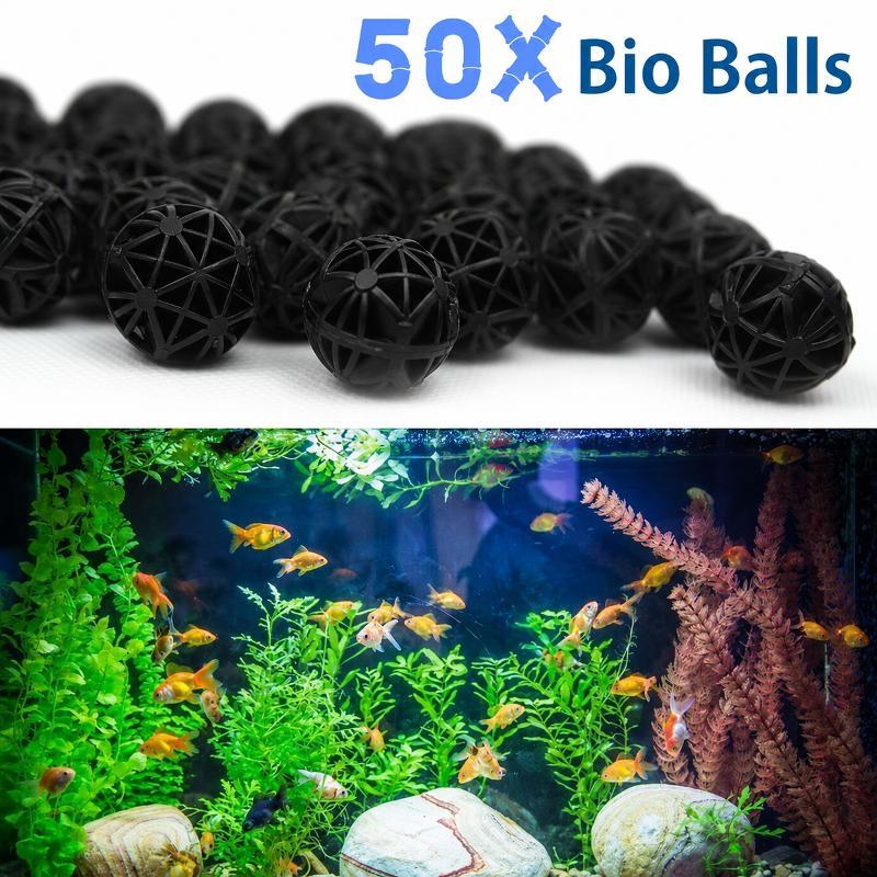 50Pcs 16mm Aquarium Bio Filter - Aquarium Planted Tank Filter recension och pris