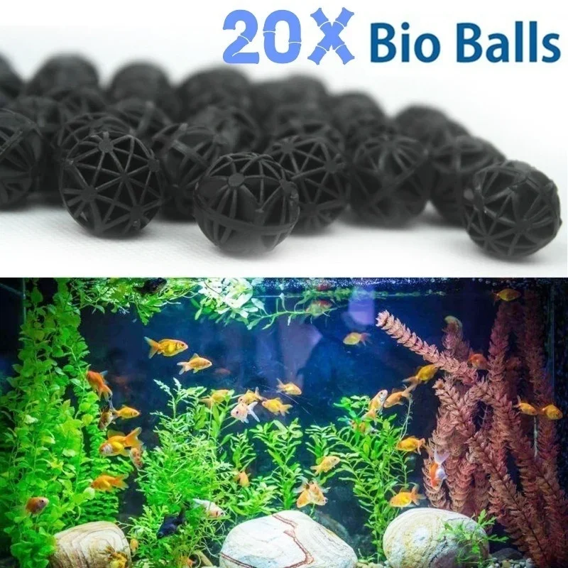 20Pcs 16mm Aquarium Bio Balls  - Aquarium Planted Tank Filter recension och pris